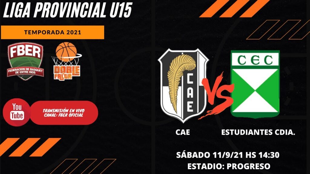 Liga Provincial Masc. U15 2021: CAE Pná – Estudiantes Cdia (1° FASE)