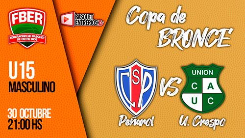 Liga Provincial Masculino U15 2021 – Copa de Bronce: Peñarol vs. Unión Crespo (Jornada 1)