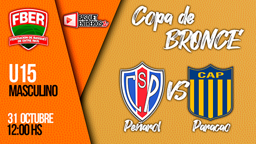 Liga Provincial Masculino U15 2021 – Copa de Bronce: Peñarol vs. Paracao (Jornada 3)