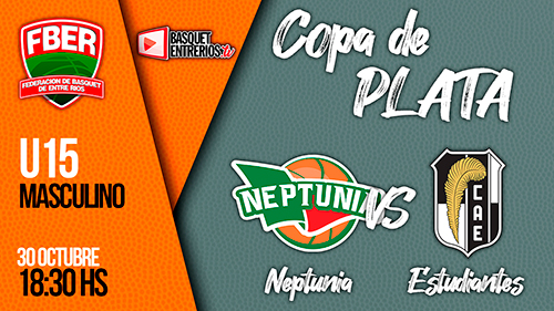 Liga Provincial Masculino U15 2021 – Copa de Plata: Neptunia vs. Estudiantes Paraná (Jornada 2)