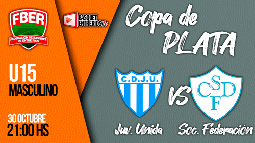 Liga Provincial Masculino U15 2021 – Copa de Plata: Juventud Unida vs. Social Fed. (Jornada 2)