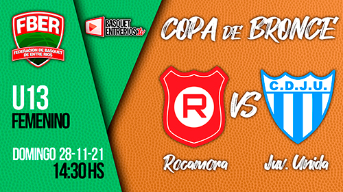 Liga Provincial Femenina U13 2021 – Copa de Bronce: Rocamora vs. Juventud Unida