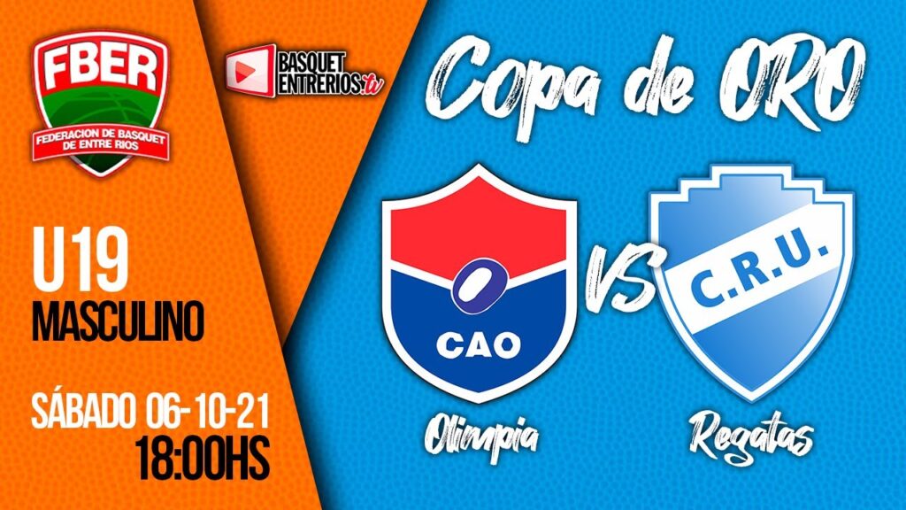 Liga Provincial Masculina U19 – Copa de Oro: Olimpia vs Regatas (jornada 2)