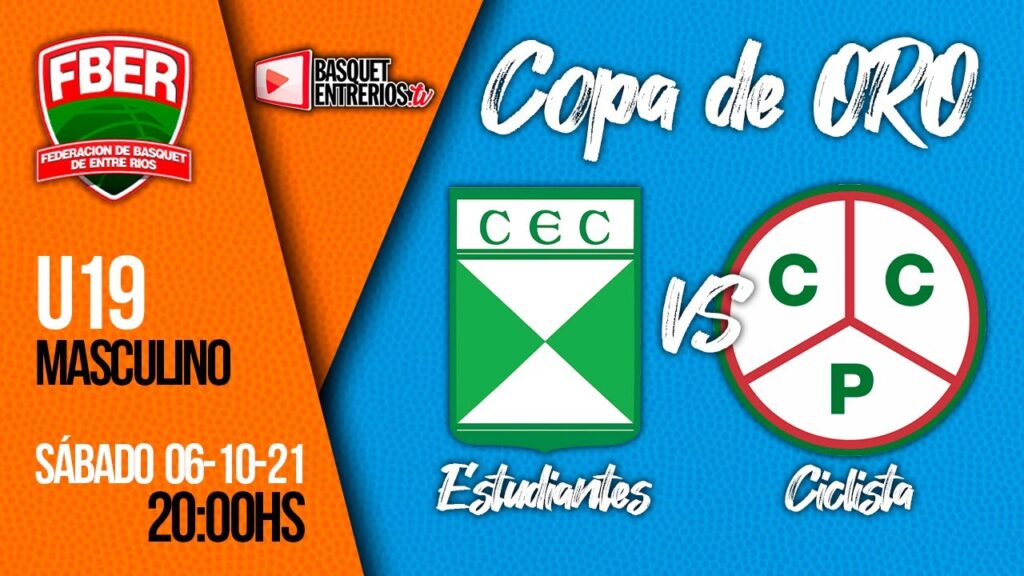 Liga Provincial Masculina U19 – Copa de Oro: Estudiantes Cdia. vs Ciclista (jornada 2)