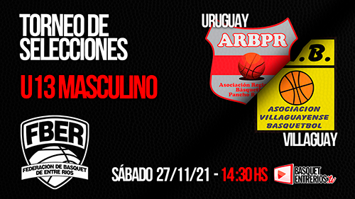 Campeonato de Selecciones U13 Masculino 2021: Uruguay vs. Villaguay (1° Fase)