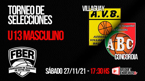 Campeonato de Selecciones U13 2021: Villaguay vs. Concordia (1° Fase)