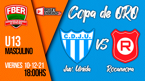 Liga Provincial Masculina U13 2021 – Copa de Oro: Juventud U. vs. Rocamora (Jornada 1)