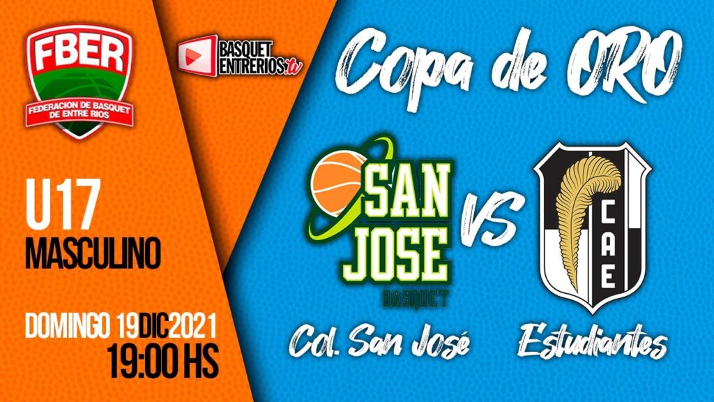 Liga Provincial Masculina U17 – Copa de Oro: Colegio San José vs Estudiantes Pná. (Jornada 3)