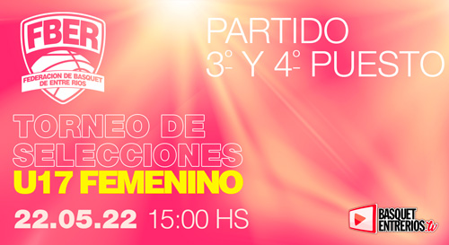 Campeonato Entrerriano Femenino de Selecciones U17: Gchú – Santa Elena – 3° Puesto