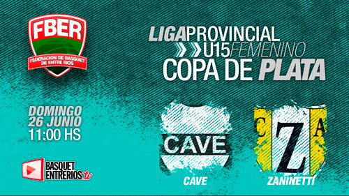 Liga Provincial Femenina U15 2022 – Copa de Plata: CAVE vs. Zaninetti (Juego 1)