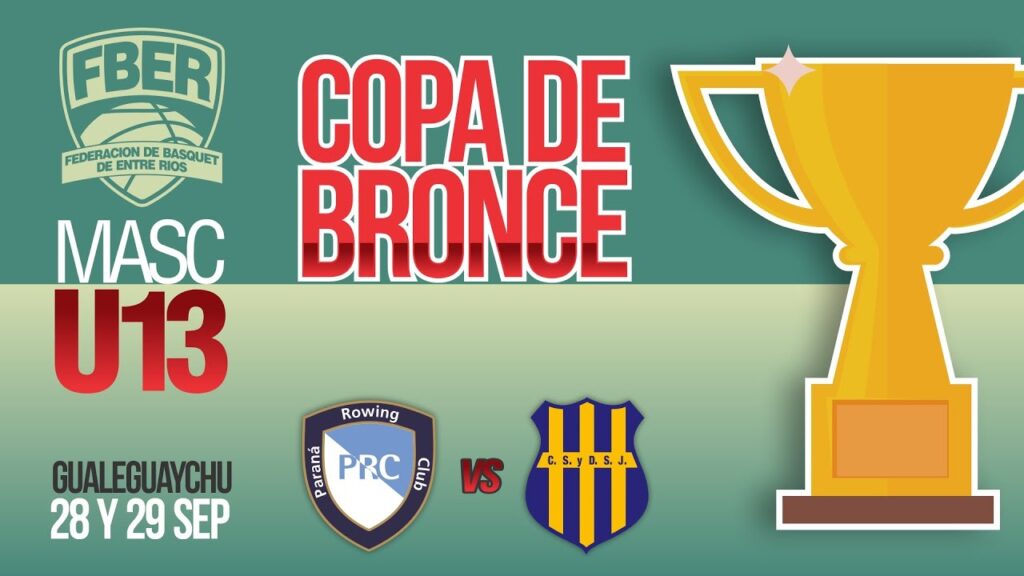Liga Provincial U13 – COPA DE BRONCE: Rowing Paraná vs. Club San José