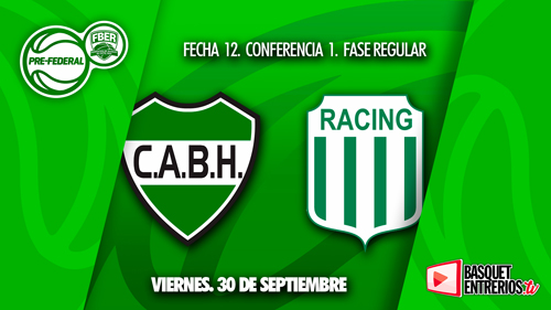 Torneo Pre Federal Entre Ríos 2022: BH vs Racing (Conferencia 1 – 1° Fase)