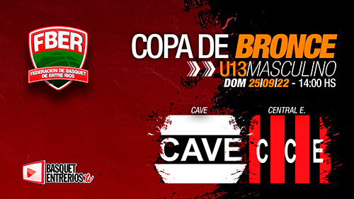 Liga Provincial Masculina U13 2022 – Copa de Bronce: CAVE vs Central E. (Juego 5)