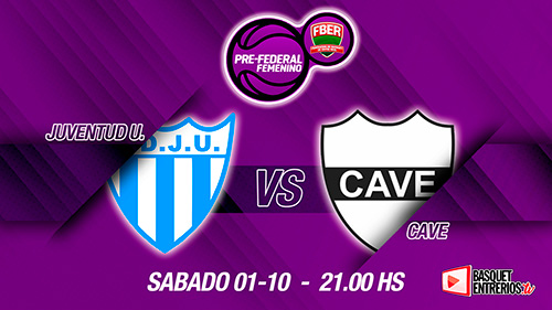 Torneo Pre Federal Femenino Entre Ríos 2022: Juventud U. vs Cave (1° Fase)