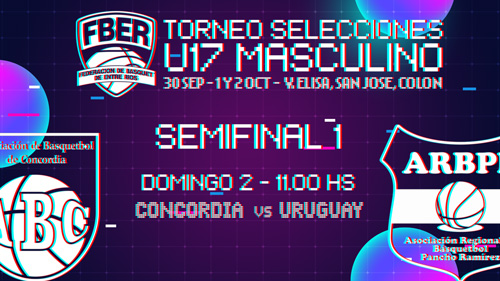 Campeonato Entrerriano de Selecciones U17 Masculino 2022 – Semifinal: Concordia vs Uruguay