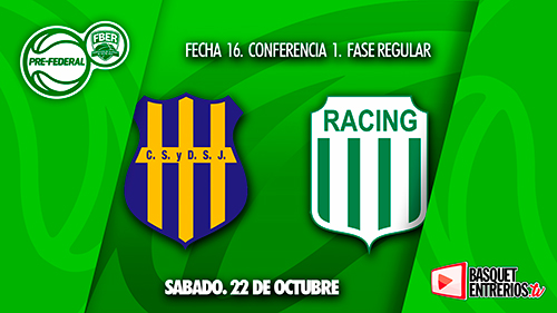 Torneo Pre Federal Entre Ríos 2022: S. y D. San José vs Racing (Conferencia 1 – 1° Fase)