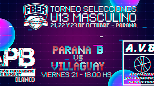 ENTRERRIANO MASCULINO U13 2022 – Primera Fase: APB Blanco vs Villaguay