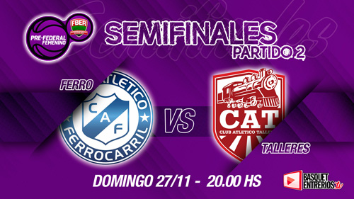 Torneo Pre Federal Femenino Entre Ríos 2022: Ferro Cdia vs Talleres (Playoffs – Juego 2)