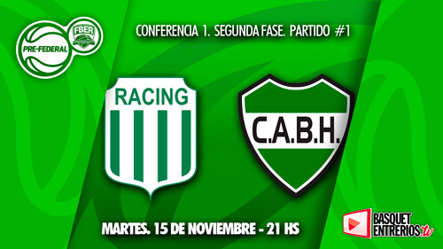 Torneo Pre Federal Entre Ríos 2022: Racing vs. BH (Playoffs 2° Fase – Juego 1)