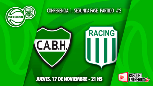 Torneo Pre Federal Entre Ríos 2022: BH vs. Racing (Playoffs 2° Fase – Juego 2)
