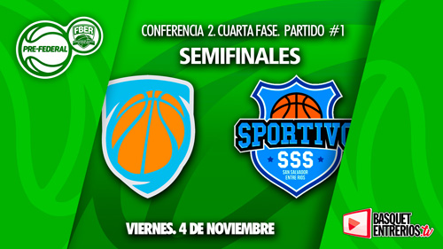 Torneo Pre Federal Entre Ríos 2022 – Conf. 2: Sionista vs Sportivo S.S. (Semifinales – Juego 2)
