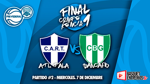 Torneo Pre Federal Entre Ríos 2022 – Conferencia 1: Atl. Tala vs Bancario (Final – Juego 2)