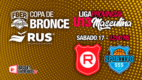 Liga Provincial Masculina U13 2023 – Copa de Bronce (Juego 4): Rocamora – Sportivo San Salvador