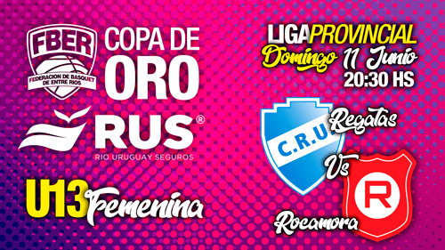 Liga Provincial Femenina U13 2023 – Copa de Oro (Juego 6): Regatas – Rocamora
