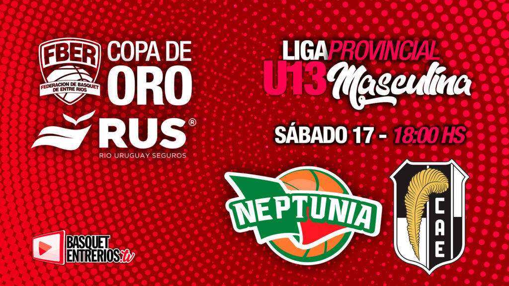 Liga Provincial Masculina U13 2023 – Copa de Oro (Juego 3): Neptunia vs Estudiantes (Pna)