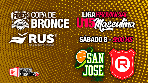 Liga Provincial Masculina U15 2023 – Copa de Bronce: Col. San José vs Rocamora