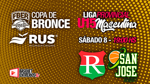 Liga Provincial Masculina U15 2023 – Copa de Bronce: Colegio San José vs Recreativo