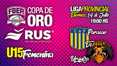 Liga Provincial Femenina U15 – Copa de Oro: Paracao – Urquiza