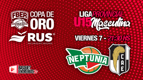 Liga Provincial Masculina U15 2023 – Copa de Oro: Neptunia vs Estudiantes Pna