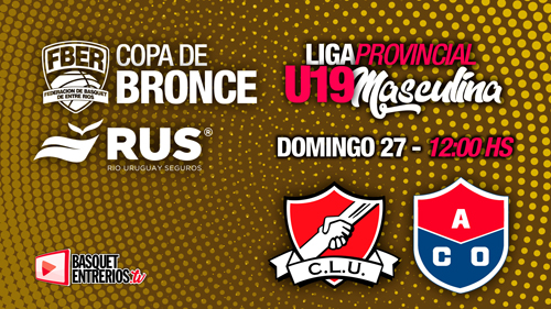 Liga Provincial Masculina U19 2023 – Copa de Bronce: La Unión vs. Olimpia
