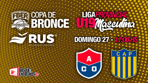 Liga Provincial Masculina U19 2023 – Copa de Bronce: Olimpia vs. Paracao