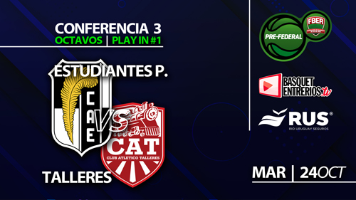 Torneo Pre Federal Masculino 2023 – Conferencia 3 / Play In 1: Estudiantes vs. Talleres