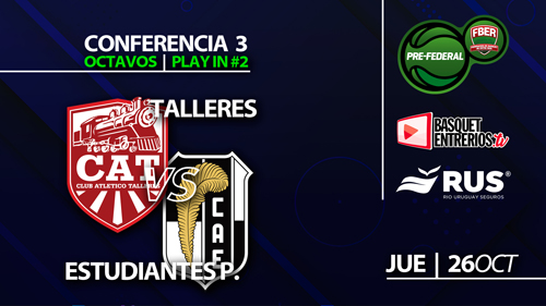 Torneo Pre Federal Masculino 2023 – Conferencia 3 / Play In (Juego 2): Talleres vs. Estudiantes