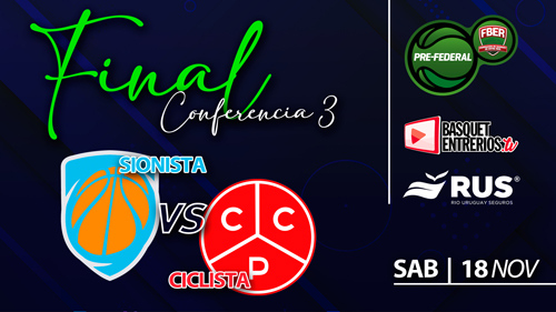 Torneo Pre Federal Masculino 2023 – Conferencia 3 / FINAL (Juego 3): Sionista – Ciclista