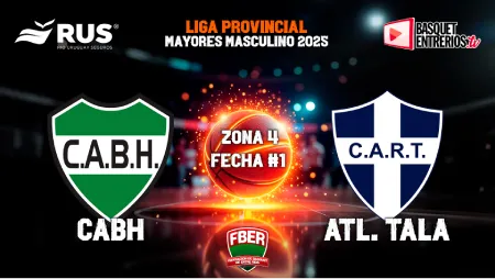 Liga Provincial de Mayores 2025 – Primera Fase: BH – Atlético Tala (Fecha 1)
