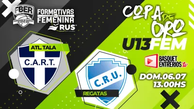 Liga Provincial Femenina U13 2025 – Copa de Oro: Atlético Tala – Regatas