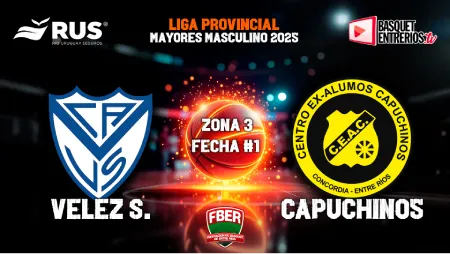 Liga Provincial de Mayores 2025 – Primera Fase: Vélez – Capuchinos (Fecha 1)