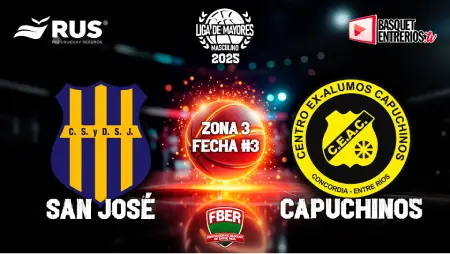 Liga Provincial de Mayores 2025 – Primera Fase: San José – Capuchinos