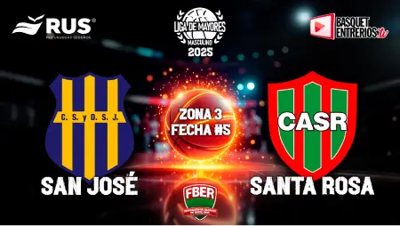 Liga Provincial de Mayores 2025 – Primera Fase (Fecha 5): San José – Santa Rosa