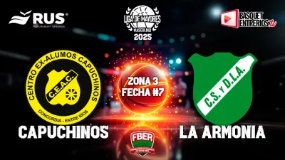 Liga Provincial de Mayores 2025 – Primera Fase: Capuchinos – La Armonía