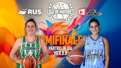 Liga Provincial Femenina de Mayores 2025 – 4° de Final: Estudiantes Cdia – Regatas (Juego 1)