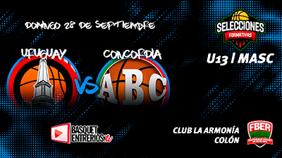 Campeonato Entrerriano Masculino de Selecciones U15 2025: Uruguay – Concordia