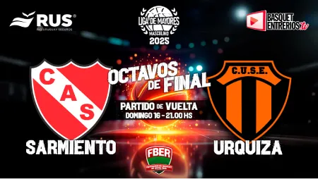 Liga Provincial Masculina de Mayores 2025 – Octavos de Final: Sarmiento vs. Urquiza – Juego #2