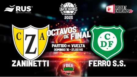 Liga Provincial Masculina de Mayores 2025 – Octavos de Final: Zaninetti vs. Ferrocarril S.S. – Juego #2